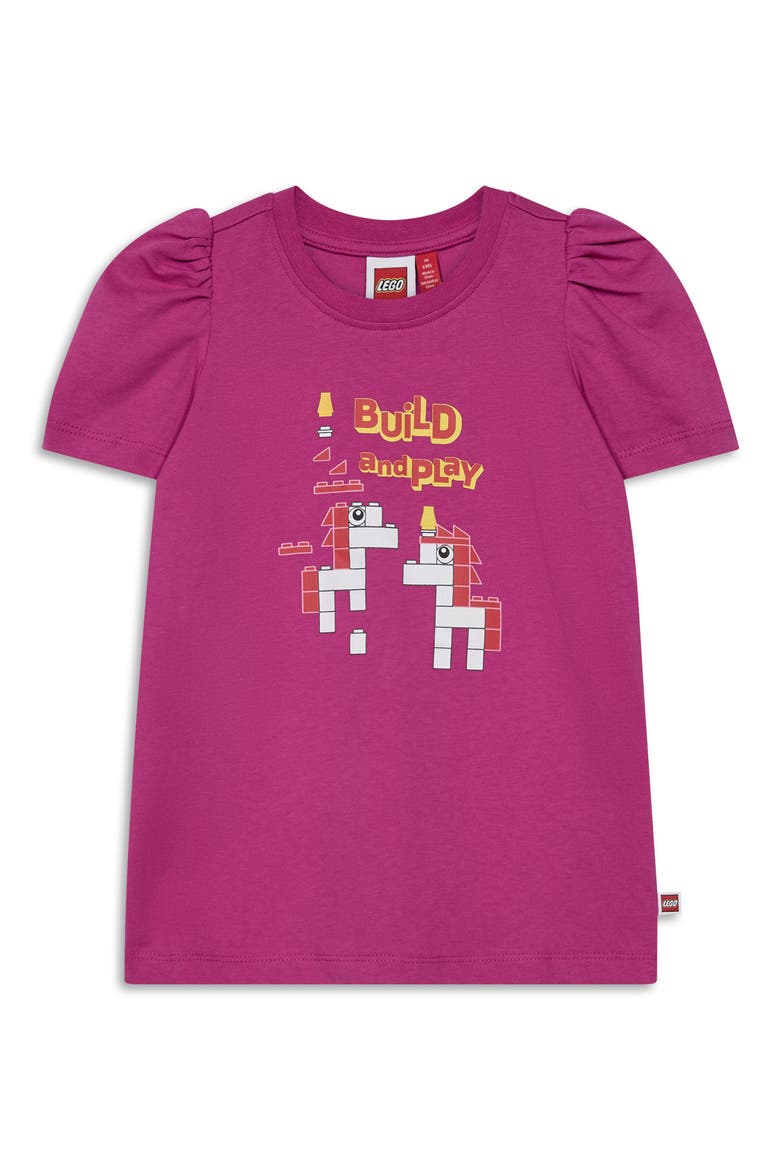 Kids' Build and Play Graphic T-Shirt, Main, color, PINK