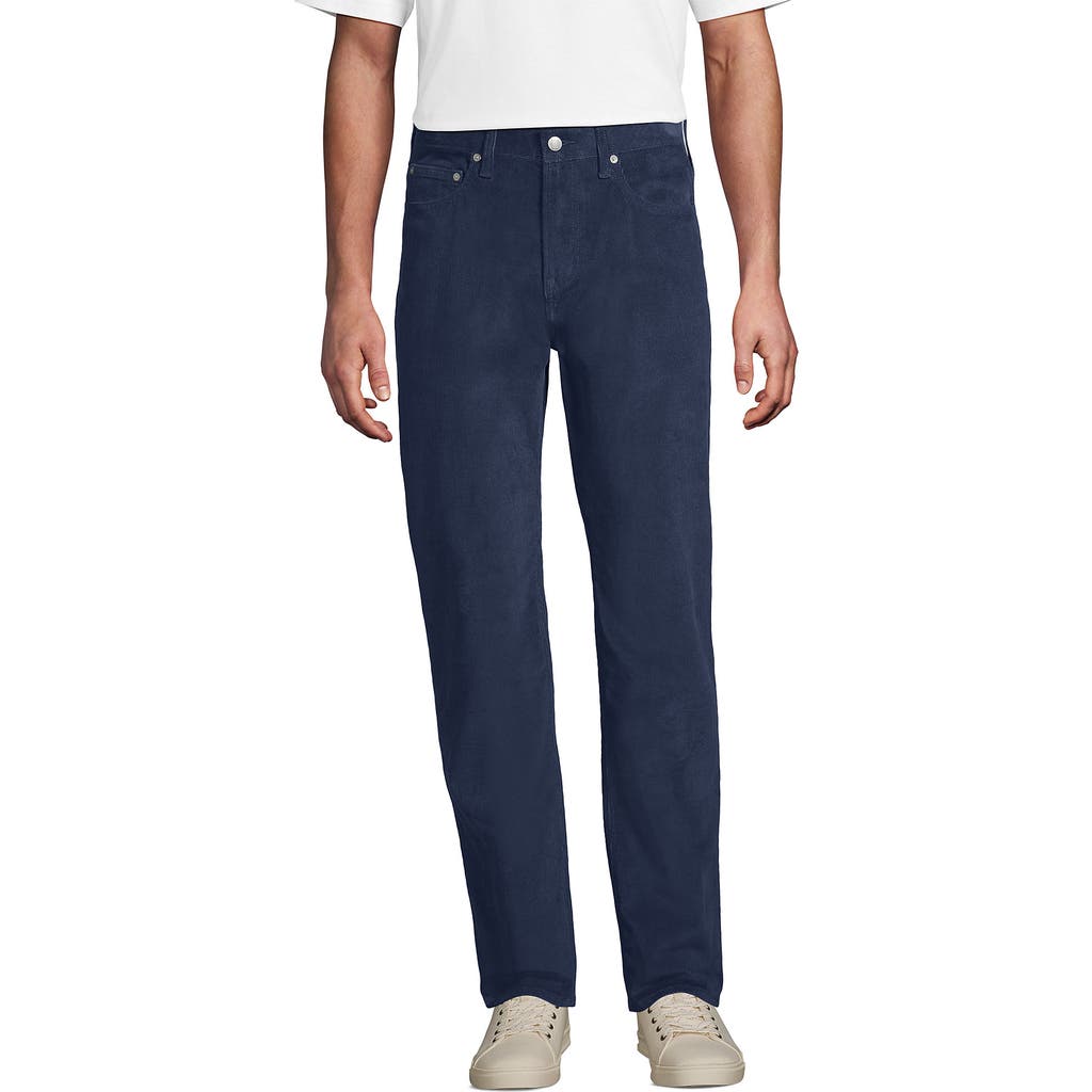 Lands' End Corduroy Comfort Waist Classic Fit 5 Pocket Pant In Blue