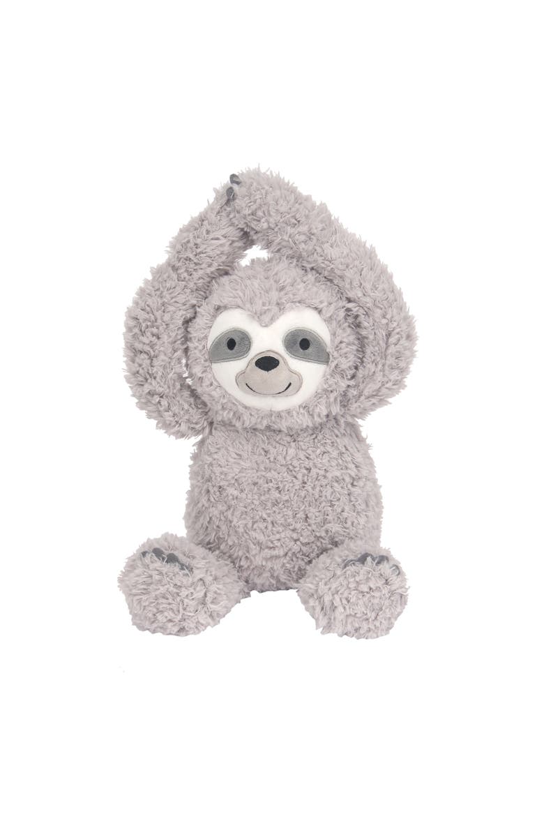 Sloth Plush Stuffed Animal Toy - Speedy, Alternate, color, Gray