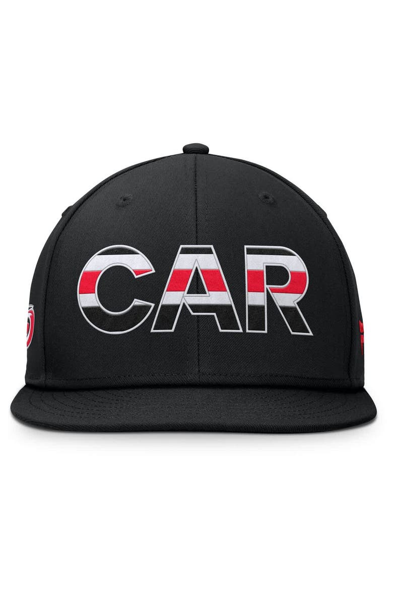 FANATICS Men's Fanatics Black Carolina Hurricanes Authentic Pro Rink Snapback Hat, Alternate, color, 