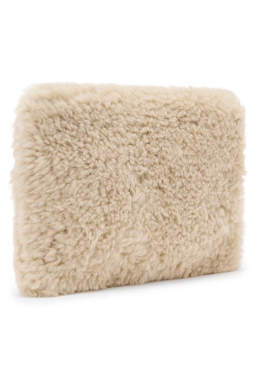 Allsaints Bettina Genuine Shearling Clutch In Brown
