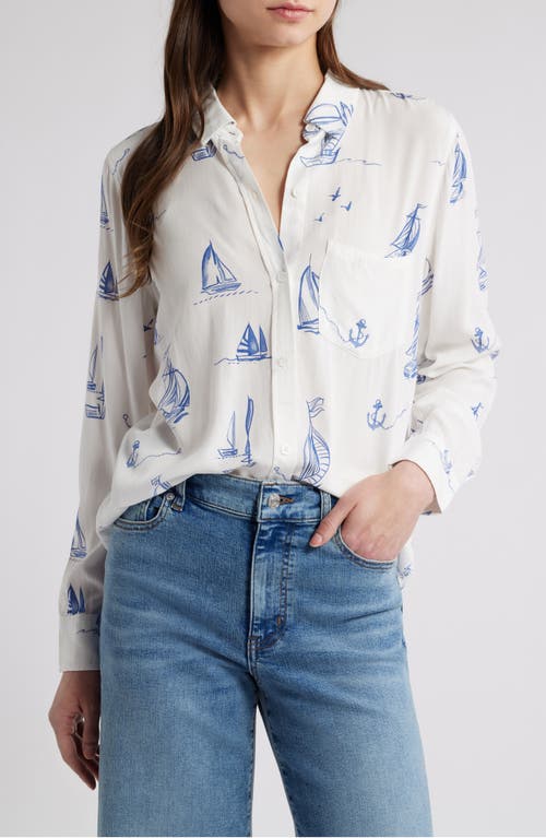 Rails Kathryn Sailboat Print Button-up Shirt In Sailboats