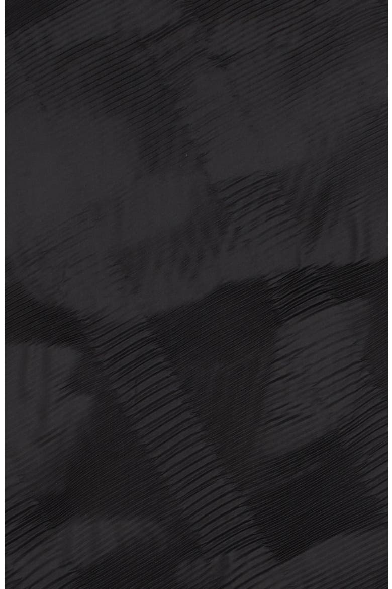 Valentino Lace Plissé Wrap, Alternate, color, BLACK
