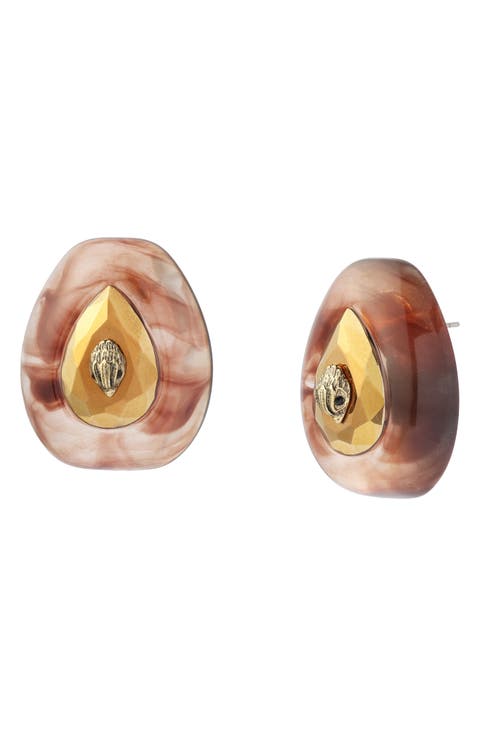 Ophelia Eagle Teardrop Stud Earrings