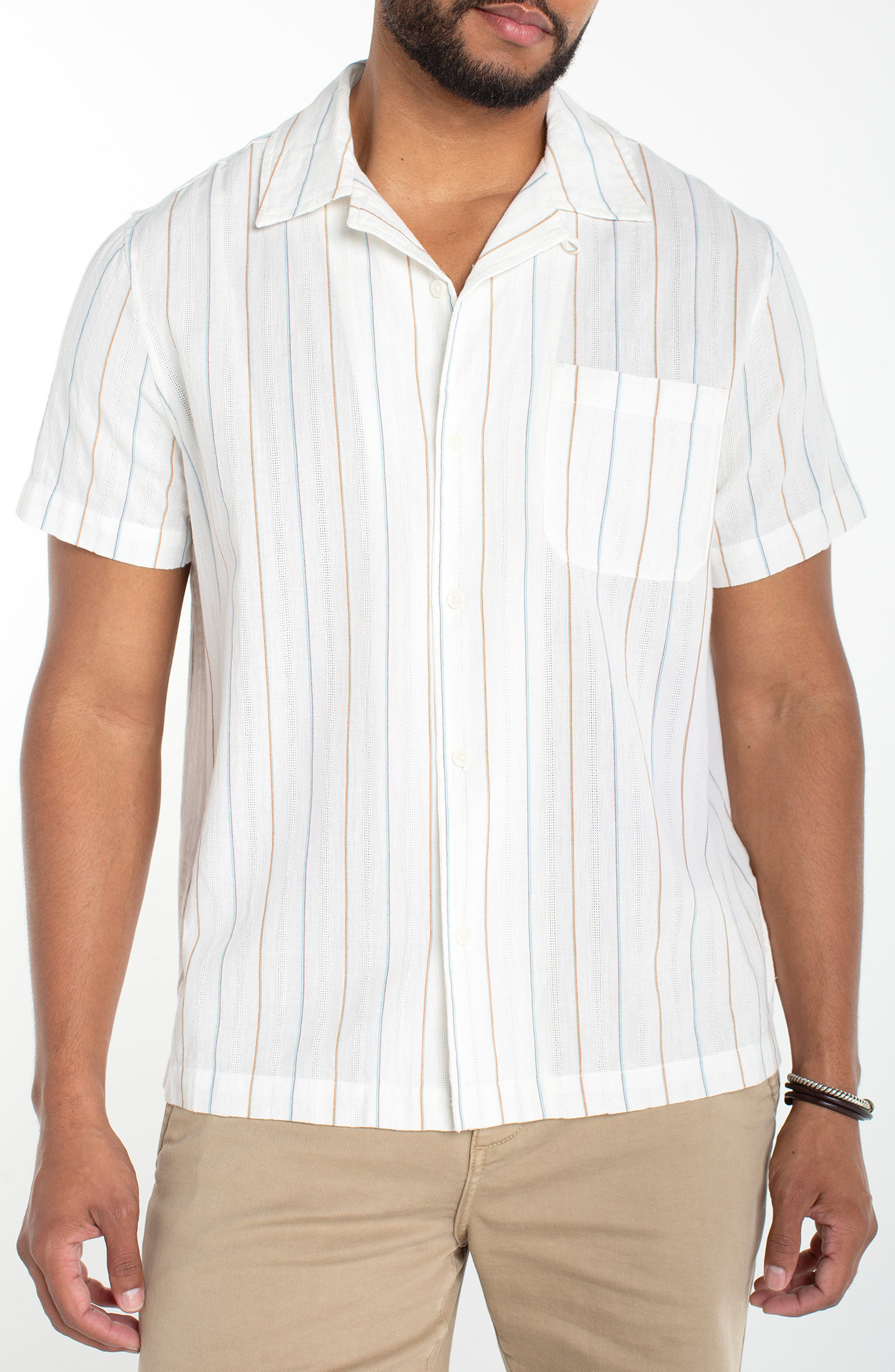 selected IVORY AQUA STRP