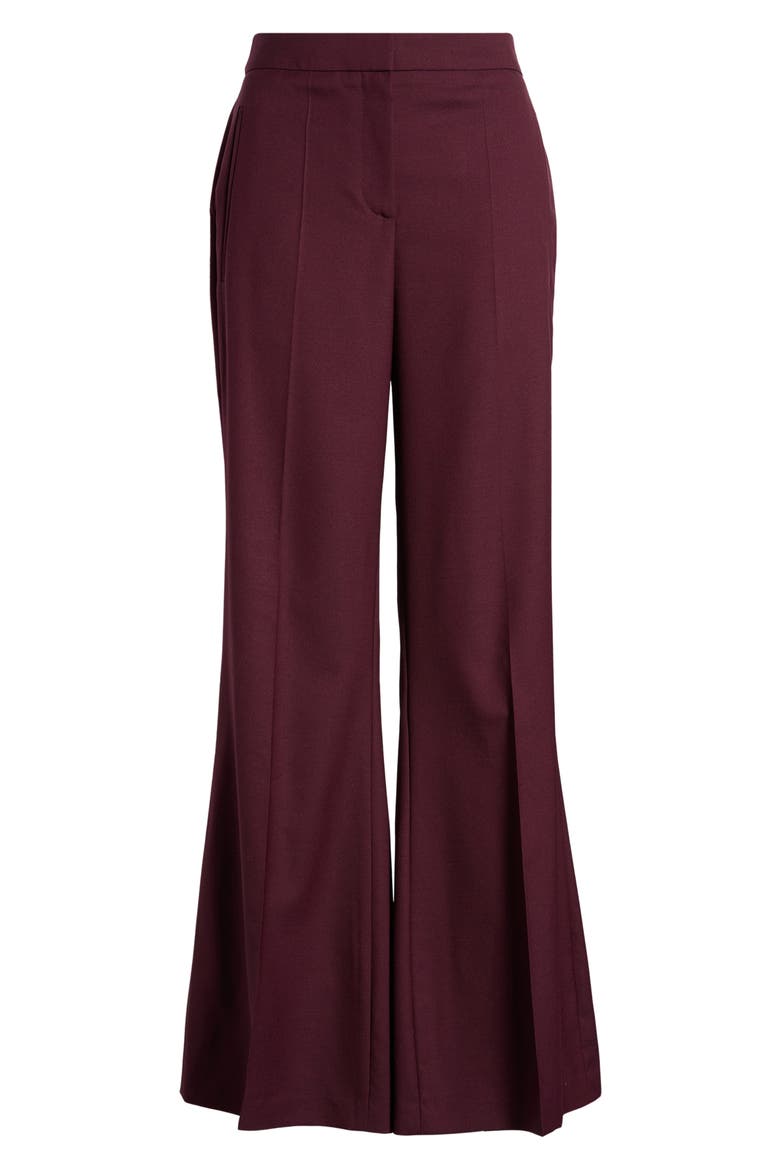 Talia Wool Blend Flare Pant, Alternate, color, PORT ROYALE
