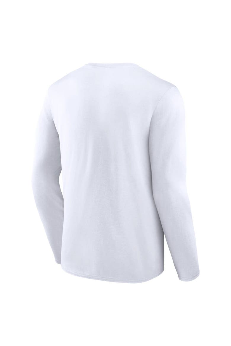 Men's Fanatics Branded White Tennessee Volunteers Double Time 2-Hit Long Sleeve T-Shirt, Alternate, color, White