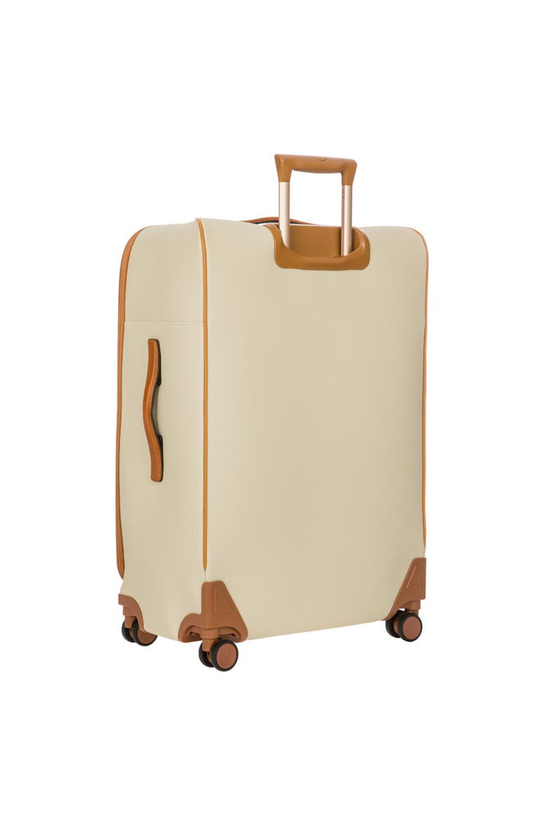 Firenze Softside 30" Large Checked Compound Spinner Luggage, Alternate, color, Cream