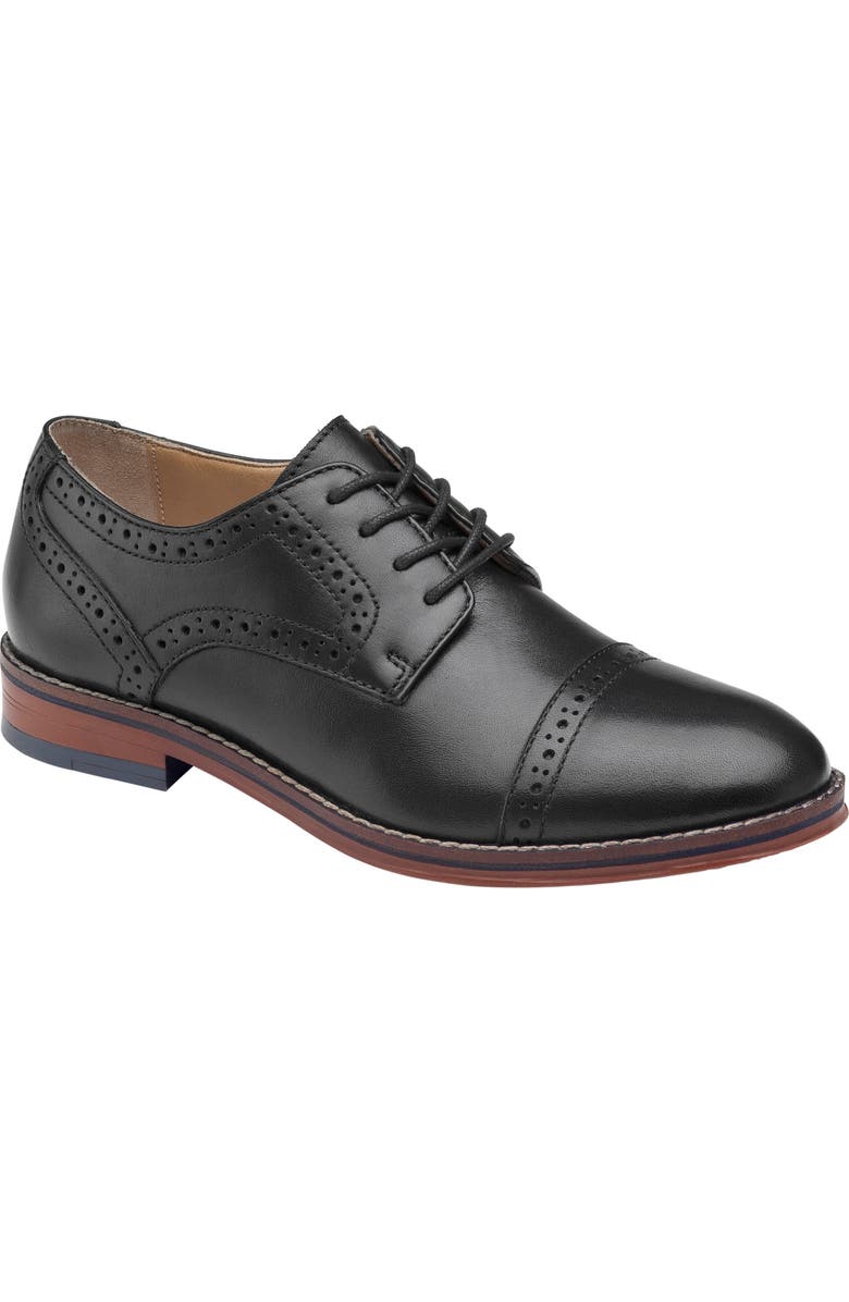 Johnston & Murphy Kids' Conard Cap Toe Derby, Main, color,