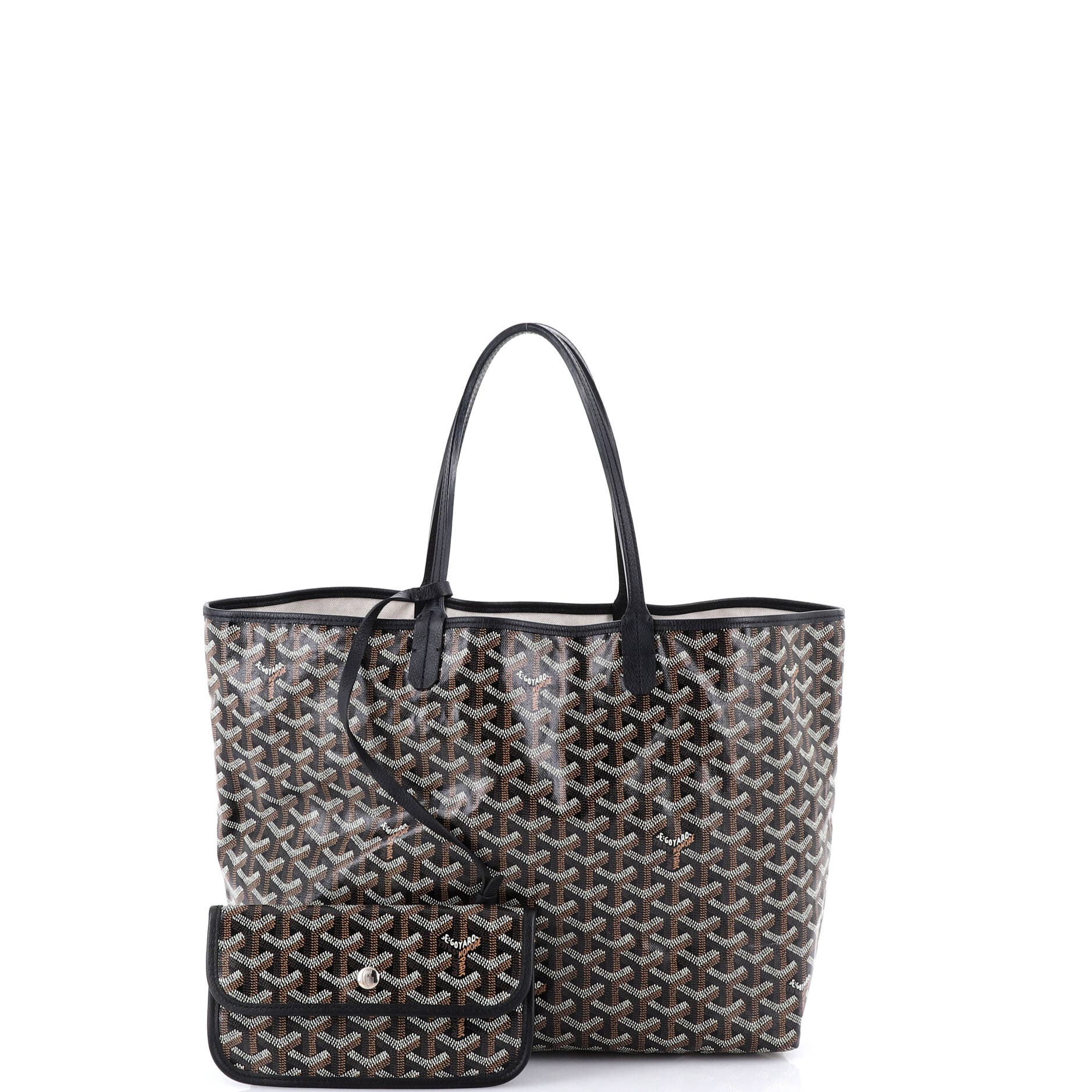 Pre-Owned Goyard Saint Louis Tote Coated Canvas PM, Alternate, color, Black