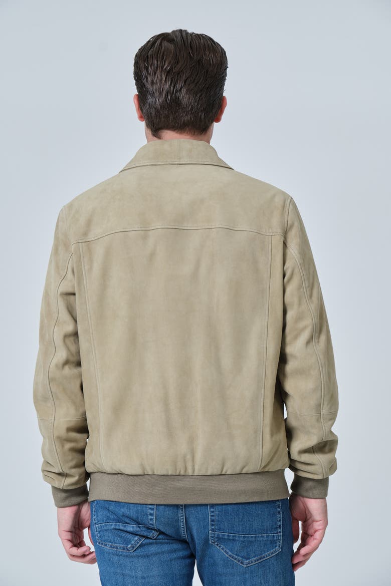 Freddie Suede Jacket, Alternate, color, Sage Green