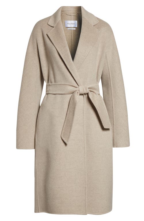 Max Mara Aceri Cashmere Belted Coat In Nude