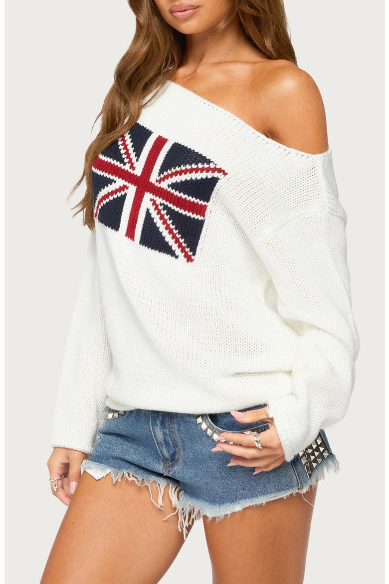 London Girl Knit Sweater, Alternate, color, CREAM