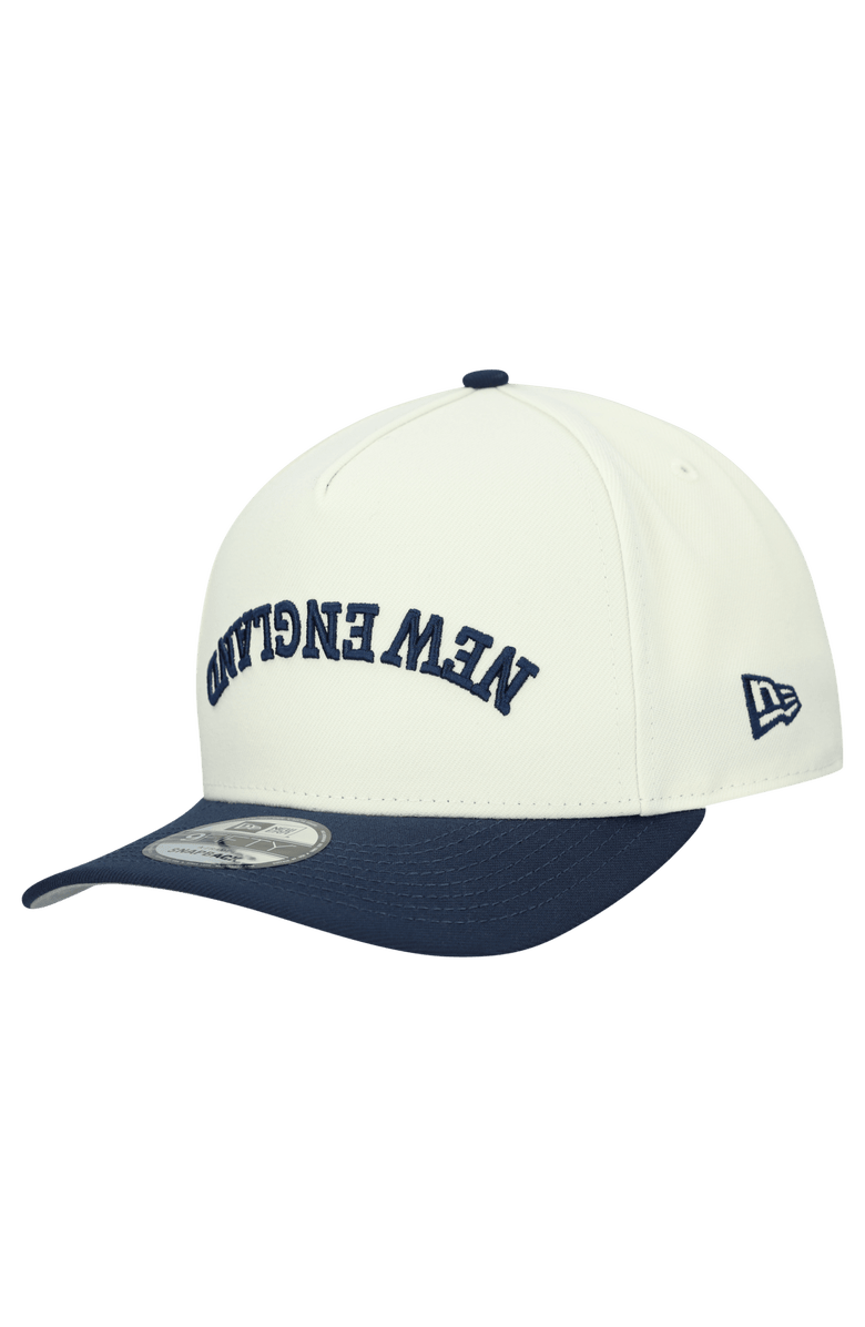 New Era Men's New Era Cream New England Patriots Upside Down 9FIFTY A-Frame Snapback Hat, Alternate, color, Cream