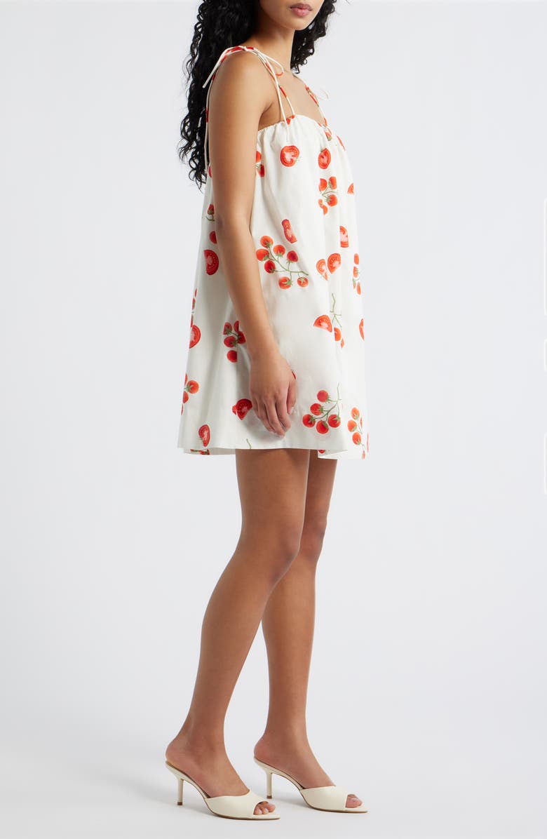 Line & Dot Bellissimo Tie Strap Dress, Alternate, color, Ivory Multi