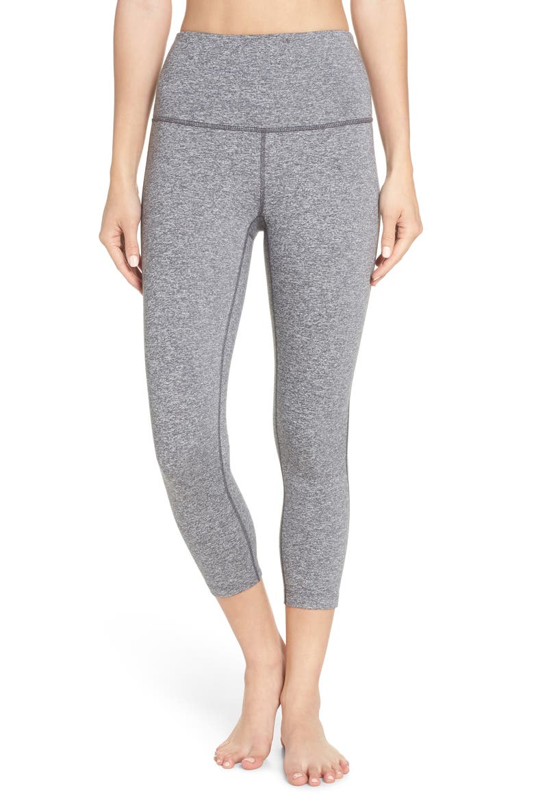 Live In High Waist Crop Leggings, Main, color, GREY GRAPHITE