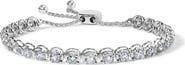 Haus of Brilliance 14K White Gold 6.00 Cttw Diamond 4”-10” Bolo Tennis Bracelet