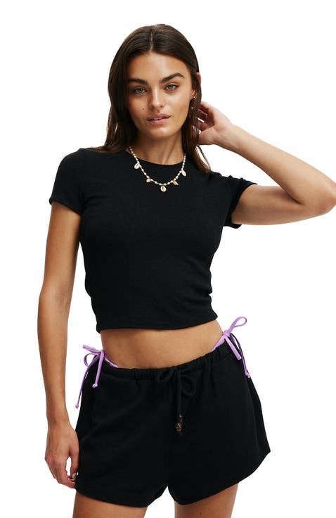 Women's Lightweight Cropped Beach Tshirt