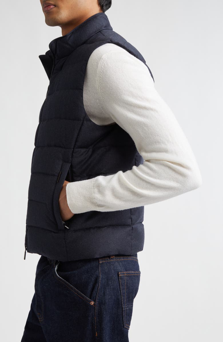 MooRER Oliver Quilted Down Vest, Alternate, color, Blue Grey