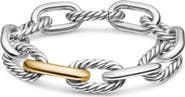 David Yurman DY Madison Large Bracelet with 18K Gold, 13.5mm