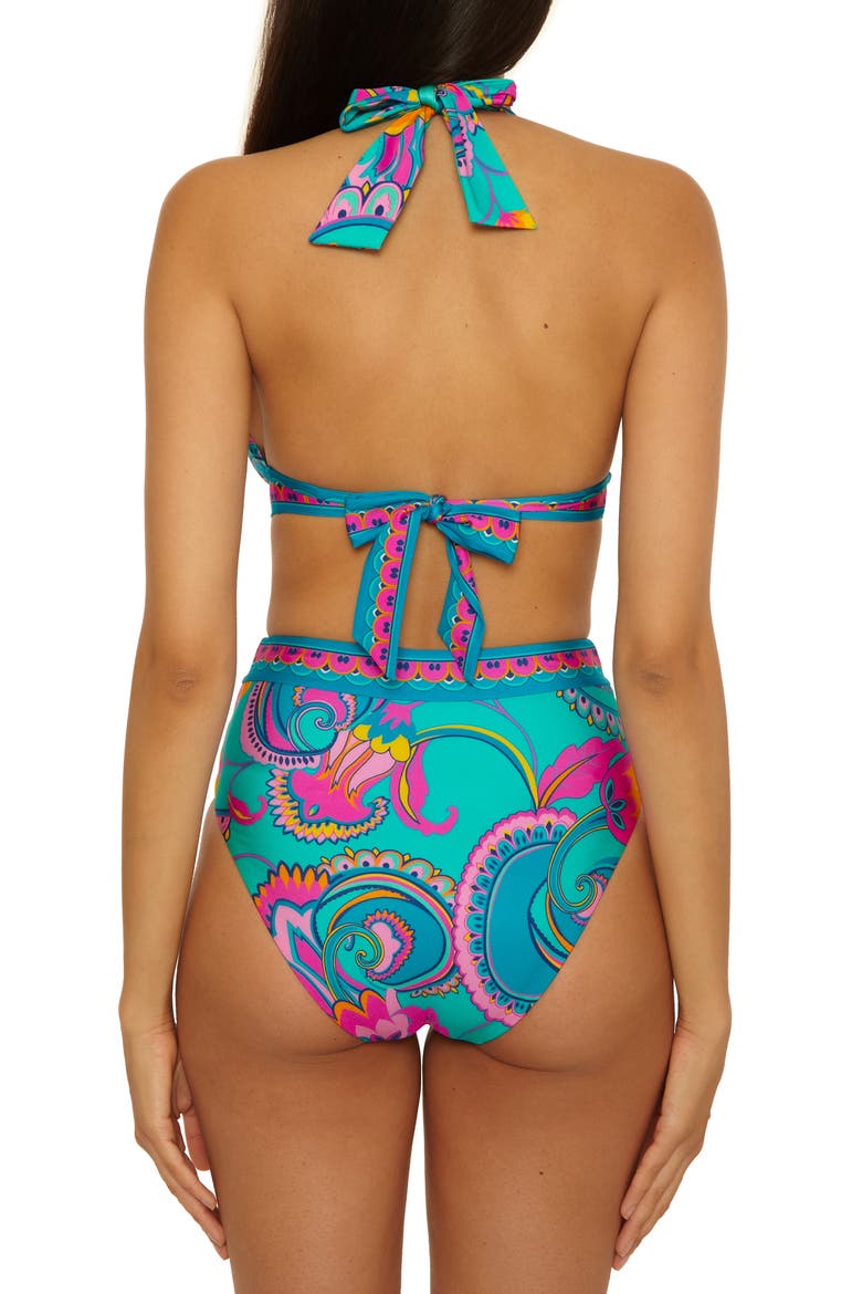 Mykonos Banded Halter Bikini Top, Alternate, color, MULTI