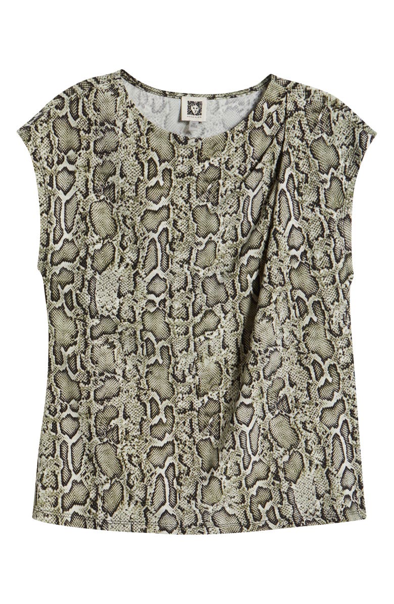 Anne Klein Pleated Cap Sleeve Top, Alternate, color, 