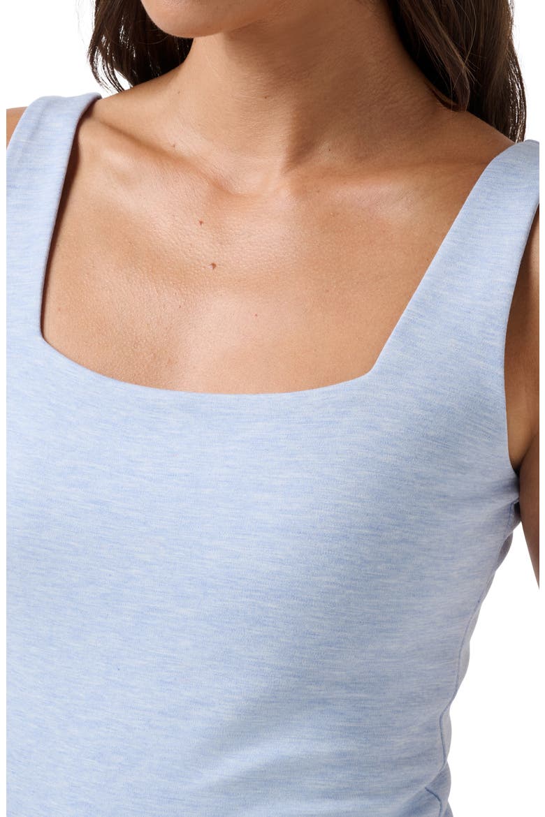Friday Sleeveless Ponte Midi Dress, Alternate, color, HEATHER BRUNNERA BLUE