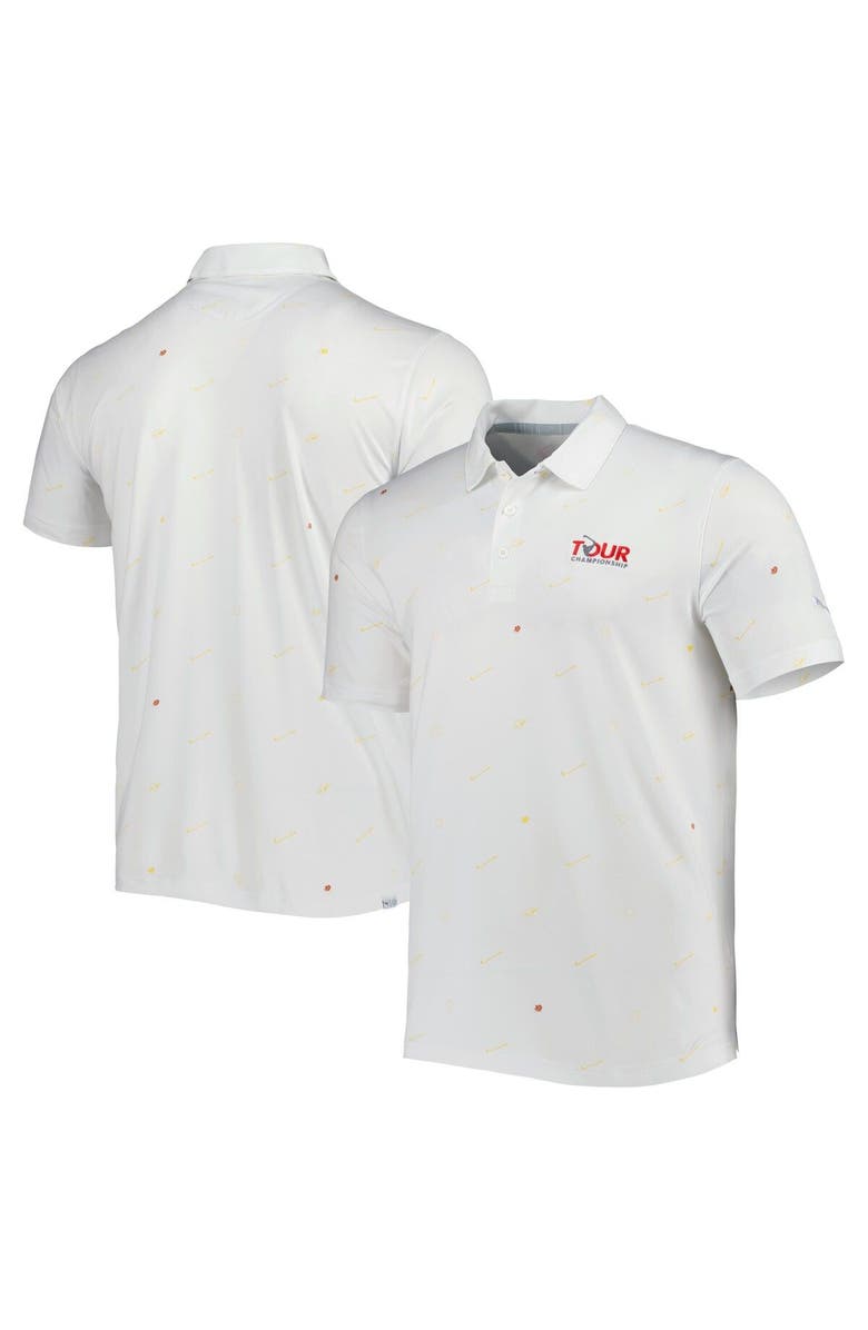 PUMA Men's Puma White TOUR Championship CLOUDSPUN Love Golf Polo, Main, color,