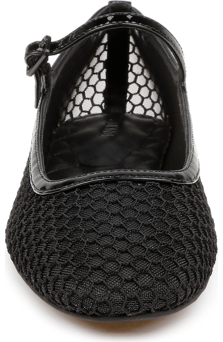 L'AGENCE Grainne Mary Jane Flat, Alternate, color, Black Mesh