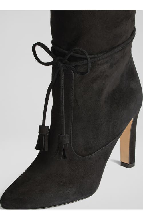 Lk Bennett Eliza Tassel Slouch Bootie In Black