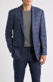 Emporio Armani G-Line Grey & Purple Virgin Wool Sport Coat