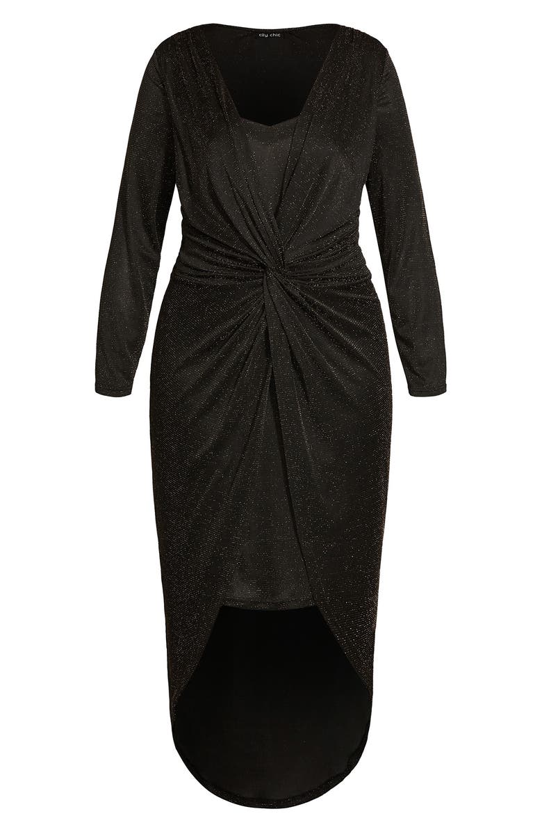 City Chic Dress Mysterious High-Low Dress, Alternate, color, 