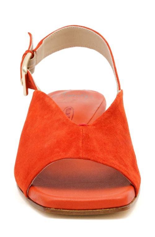 Amalfi By Rangoni Balista Slingback Sandal In Carrot Cashmere