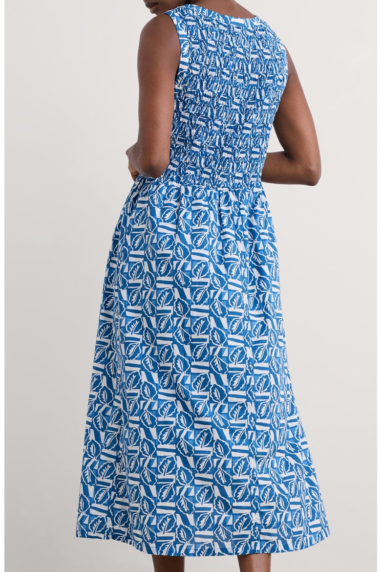 Meadowsweet Sleeveless Midi Dress, Alternate, color, LEAF PATCH SAILOR