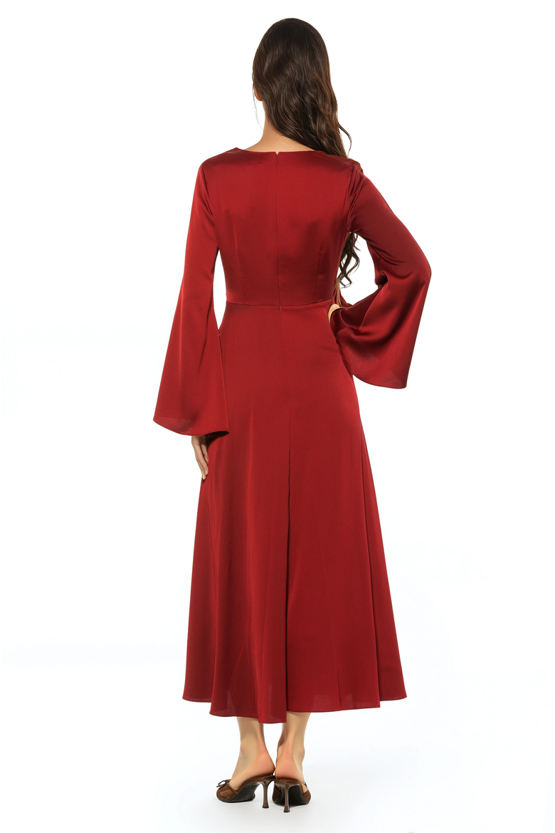 Sage Dress, Alternate, color, Burgundy