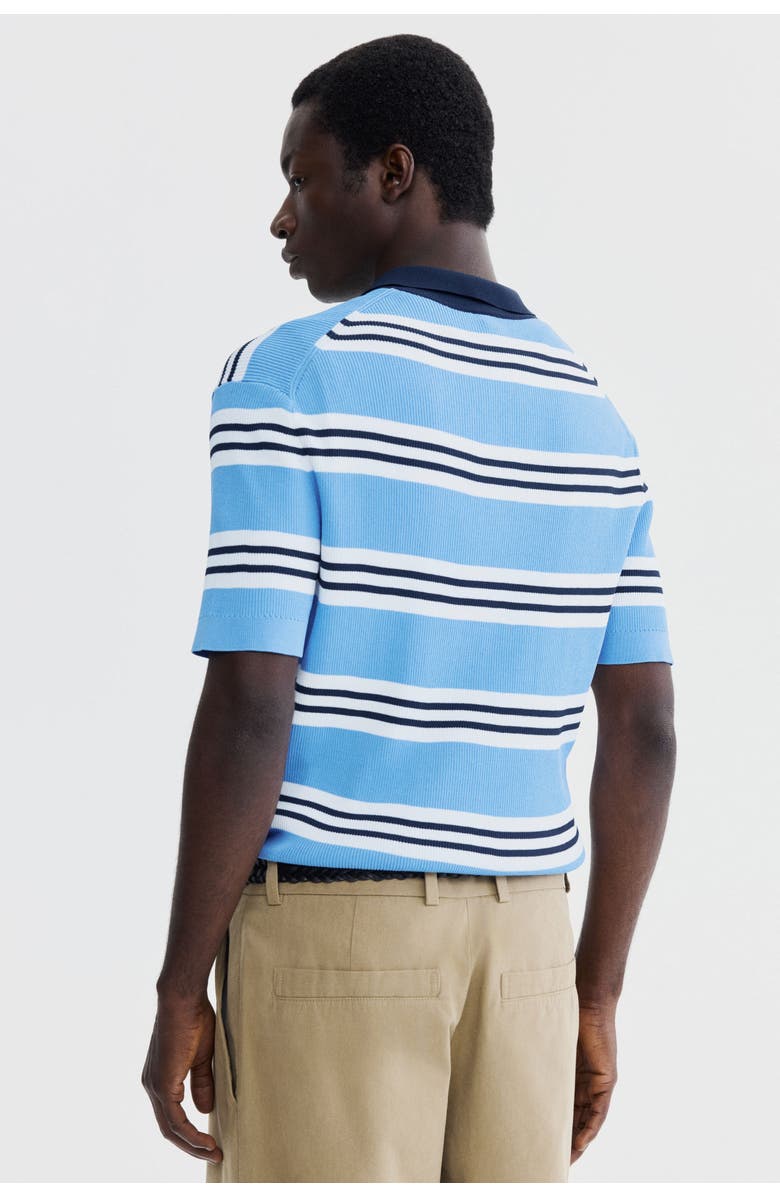 H&M Regular Fit Polo Shirt, Alternate, color, Blue/Striped