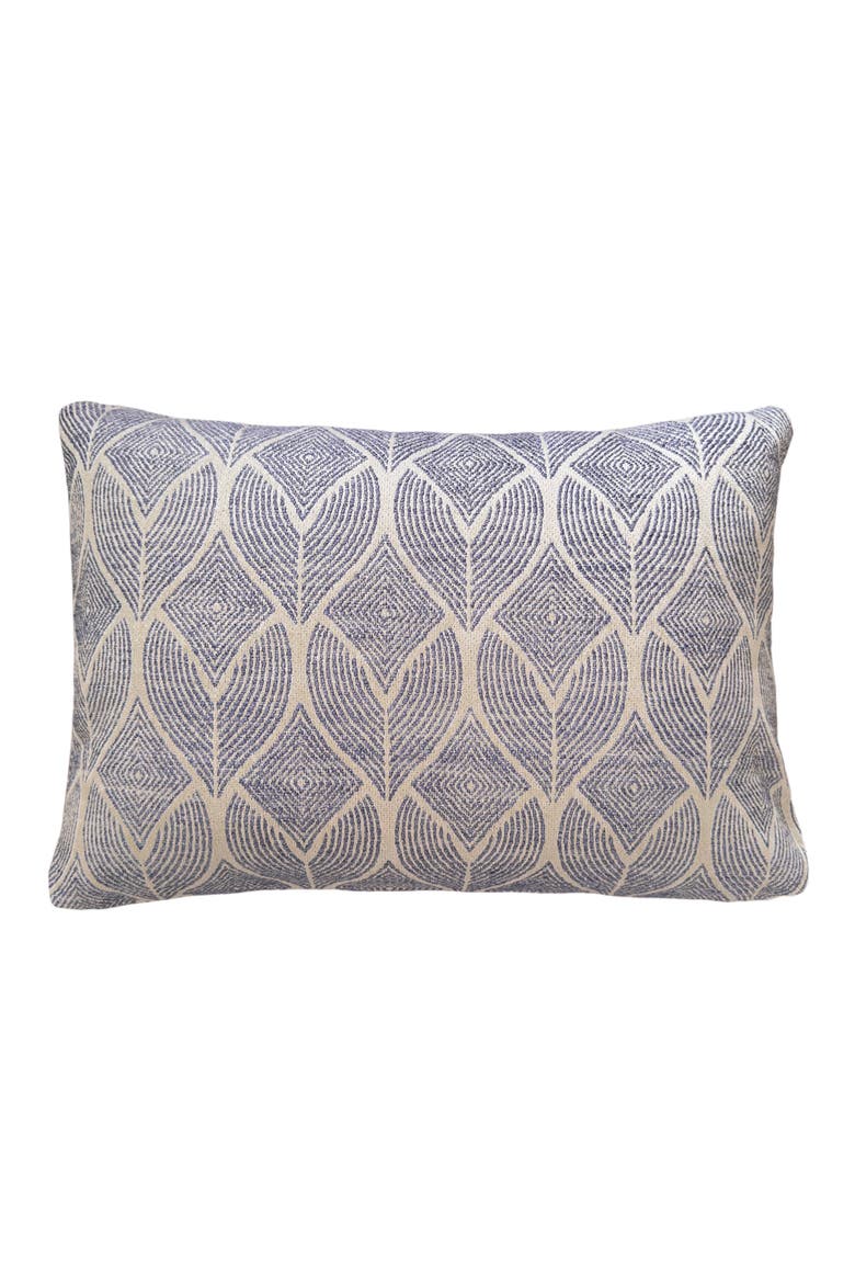Cool Tropics Indoor Outdoor Pillow, Alternate, color, Indigo