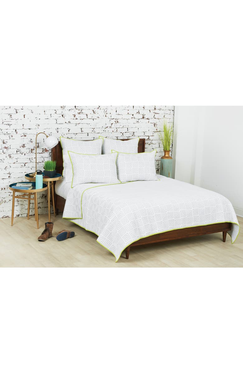 carol & frank Spencer Cotton Standard Pillow Sham, Alternate, color, White