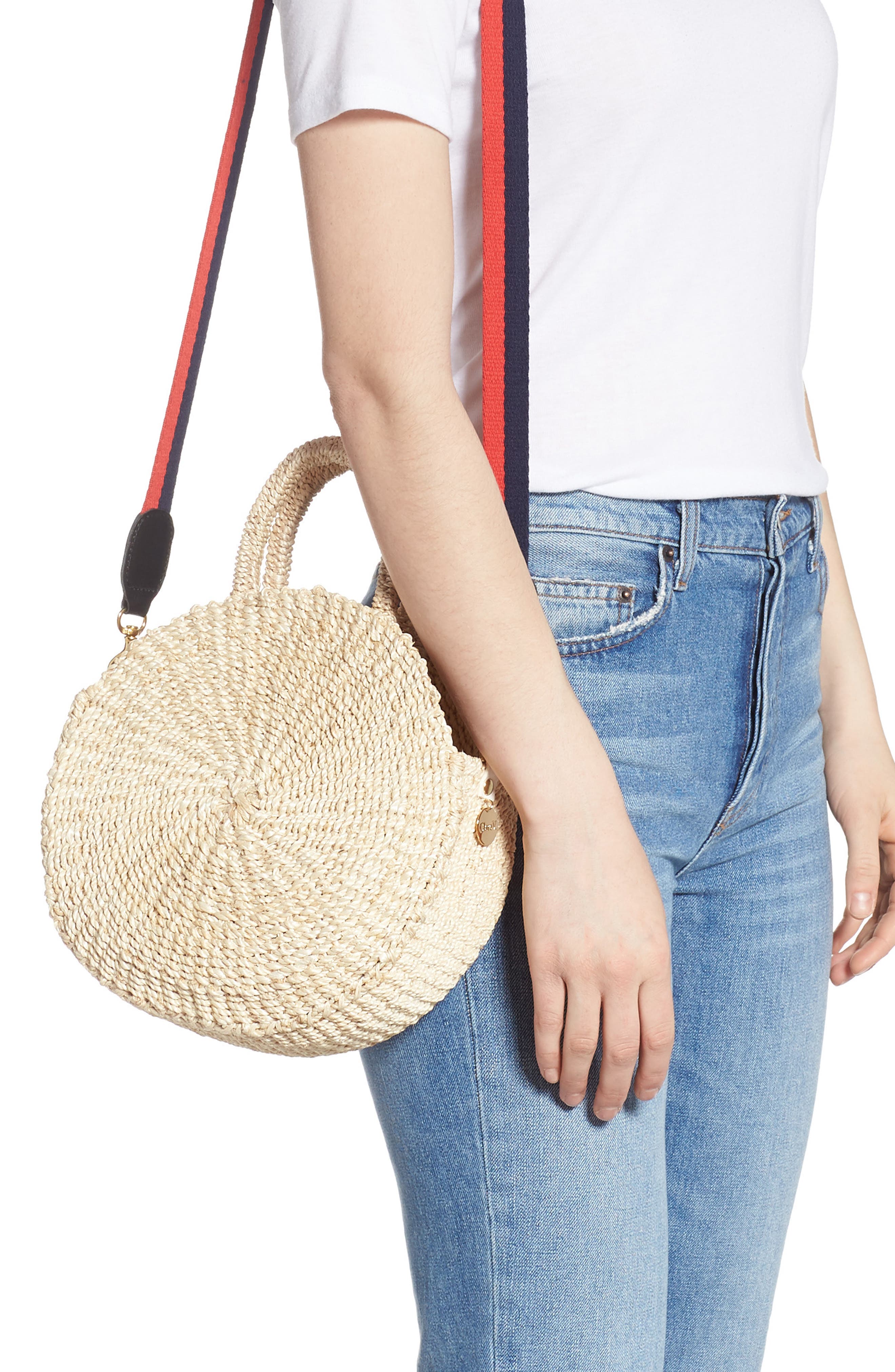 Clare V. Moyen Alice Woven Sisal Bag, Alternate, color, 