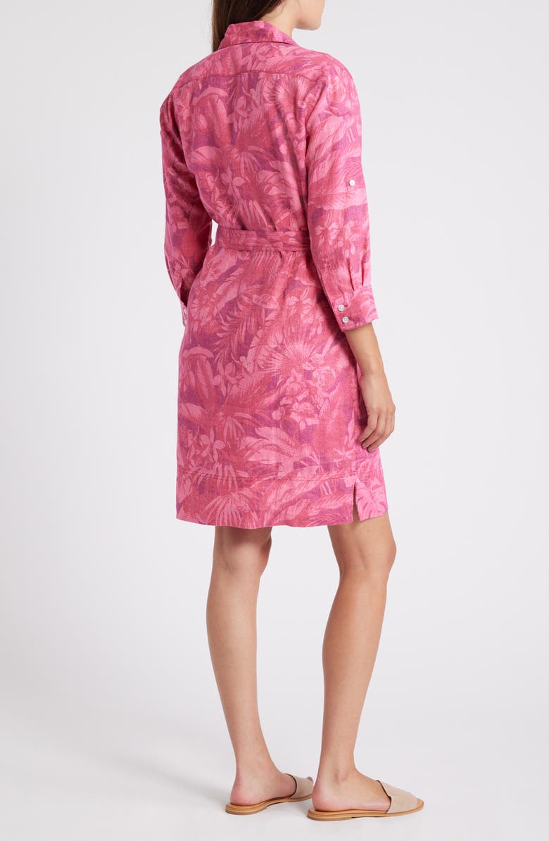 Tommy Bahama Paradise Palmera Tie Waist Shirtdress, Alternate, color, 