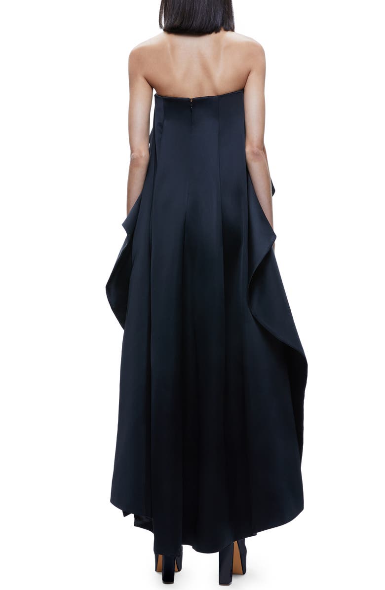 Alice + Olivia Theda Strapless High-Low Dress, Alternate, color, 