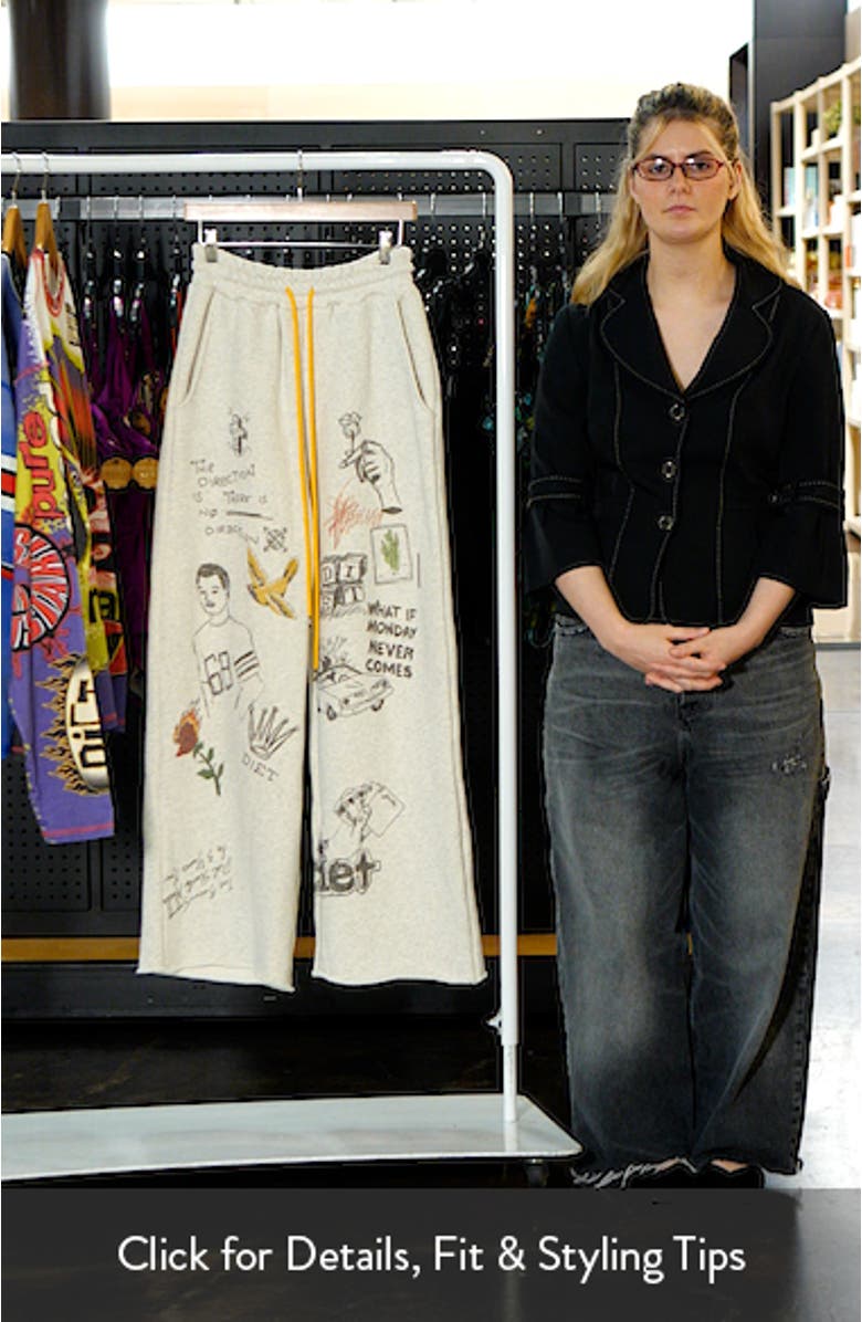 Doodle Wide Leg Sweatpants, sales video thumbnail