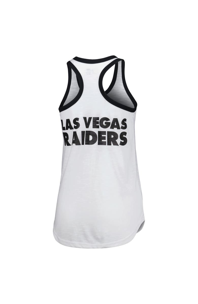 G-III 4HER BY CARL BANKS Women's G-III 4Her by Carl Banks White Las Vegas Raiders Tater Tank Top, Alternate, color, 