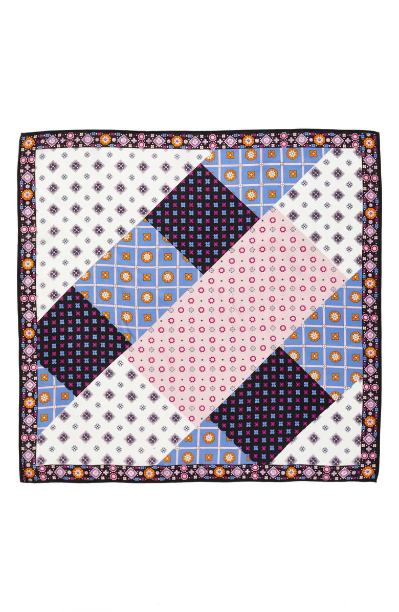 Treasure & Bond Print Silk Neckerchief, Alternate, color, 