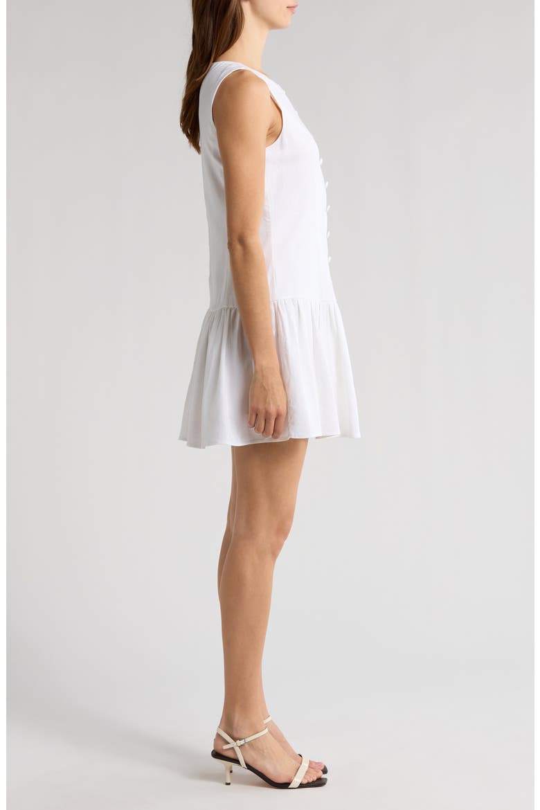 Martini Linen Blend Minidress, Alternate, color, IVORY