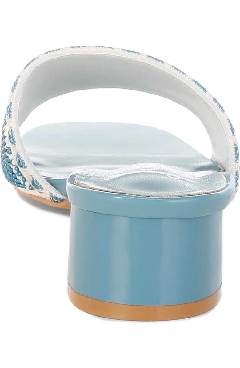 LONDON RAG Vacay Babe Lake Como Beaded Slide Sandal, Alternate, color, Blue