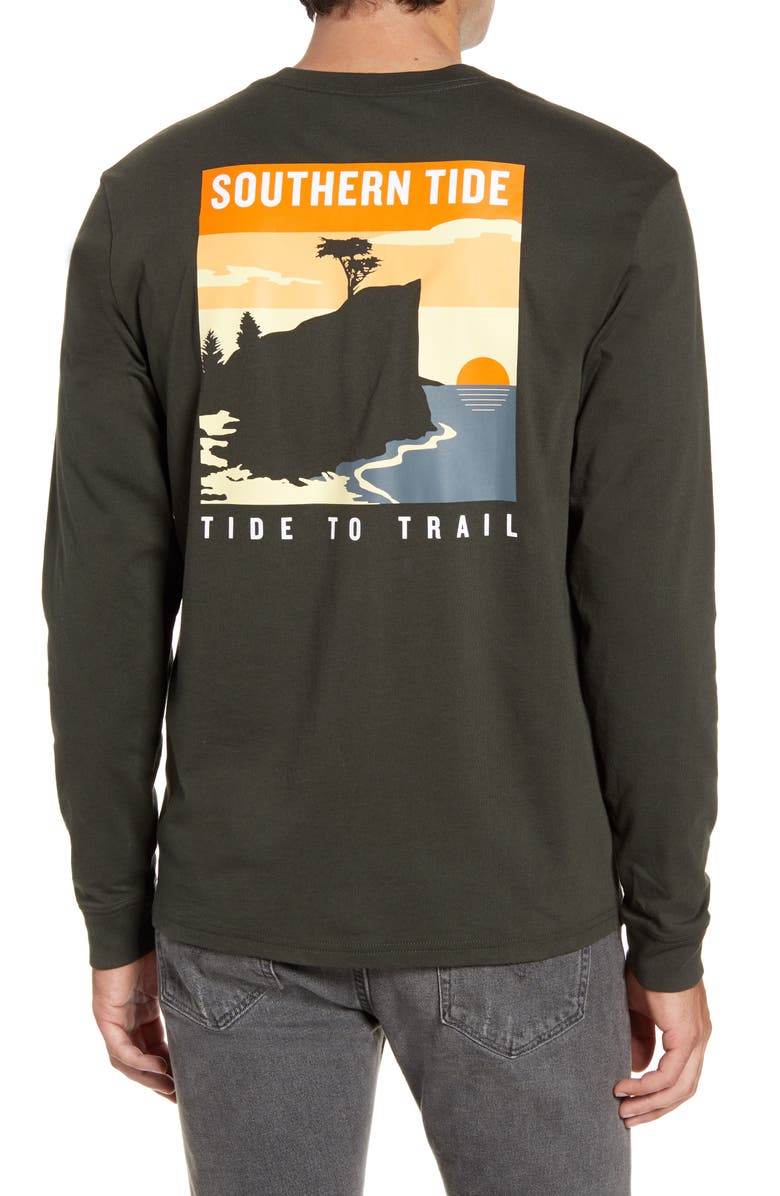 Southern Tide Cliff Scene Graphic T-Shirt, Alternate, color, 