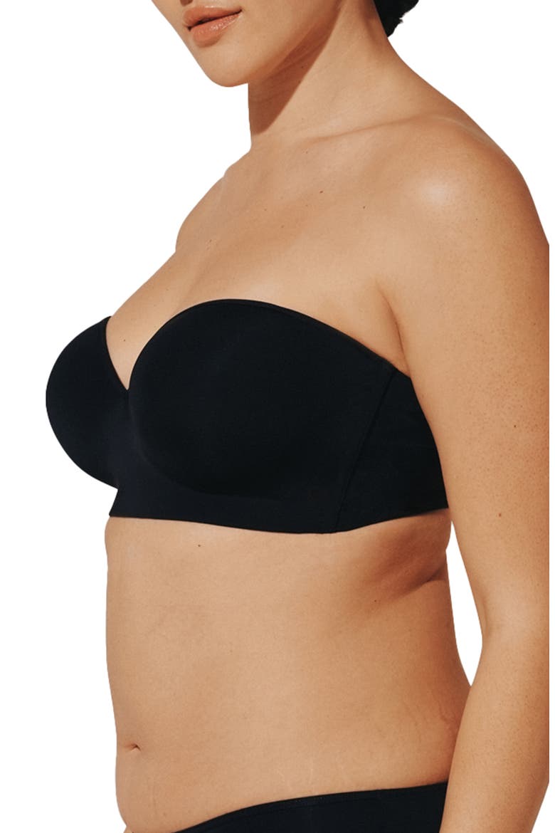 24/7® Classic Underwire Always Up Strapless Bra, Alternate, color, BLACK