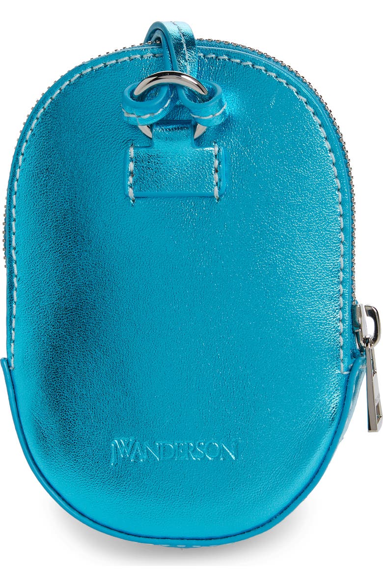 JW Anderson Nano Metallic Leather Cap Bag, Alternate, color,