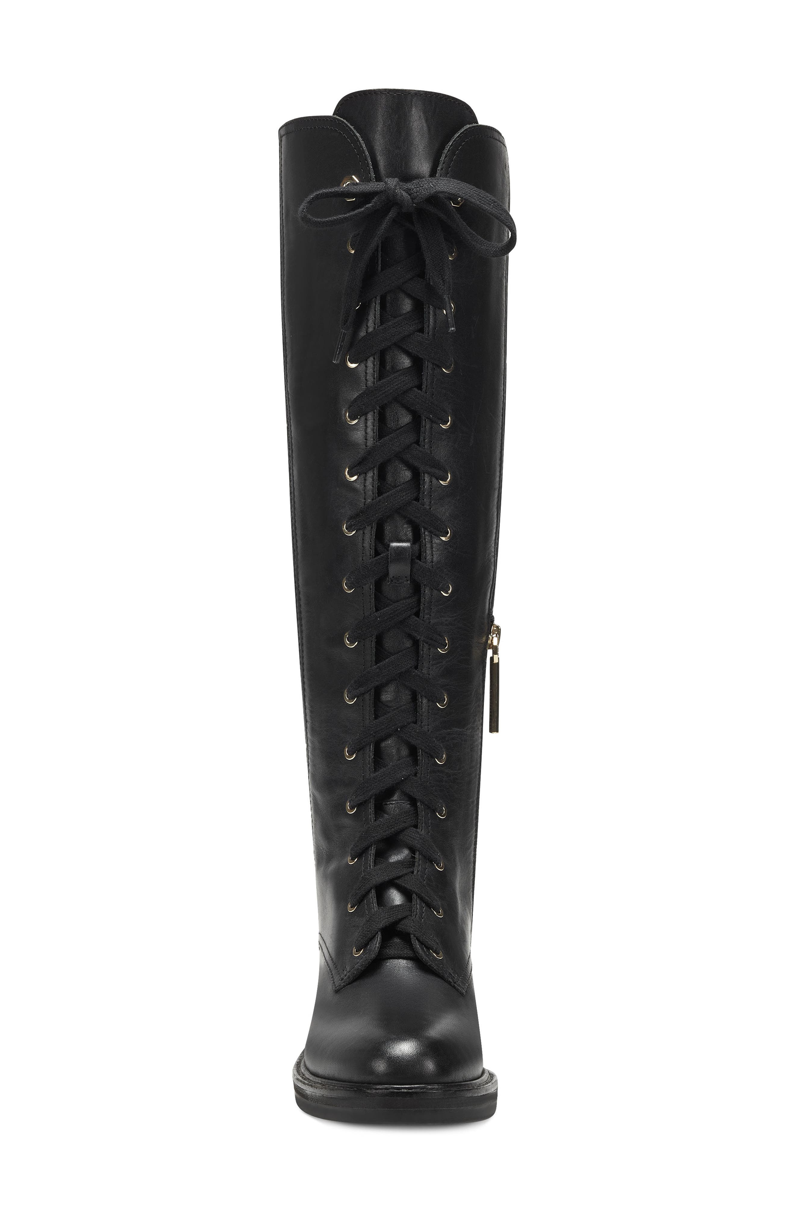 Voshelle Lace-Up Boot, Alternate, color, BLACK/BLACK